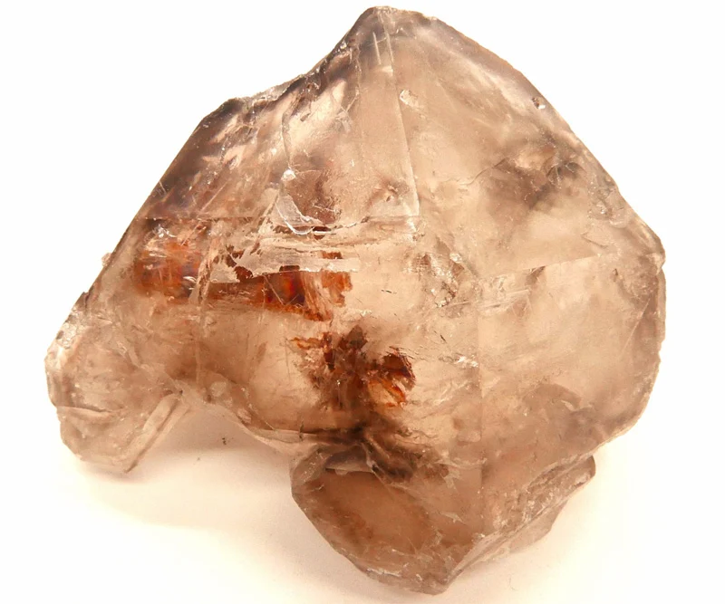 Cristal de cuarzo elestial en bruto con estrías