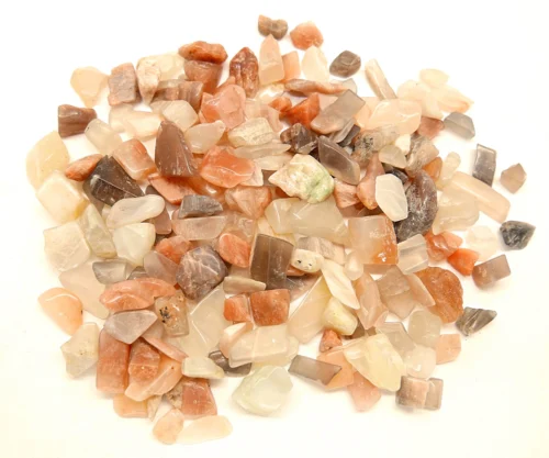 Rodado de piedra luna pequeño pulido natural cosmética orgánica mineral