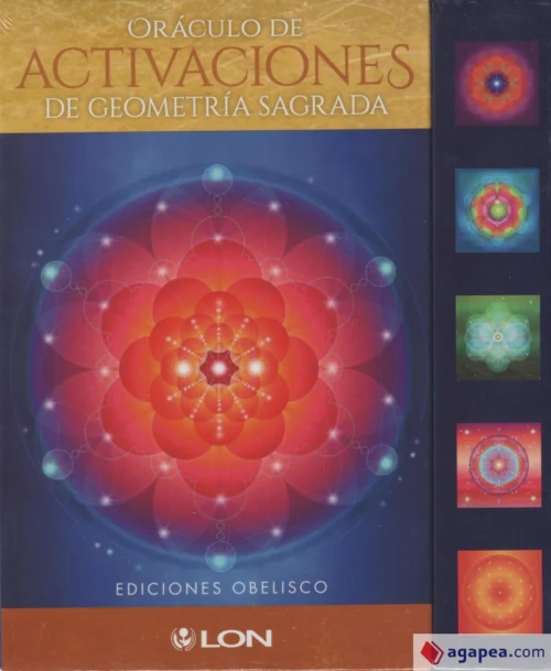 Oráculo de Activaciones de Geometría Sagrada Art Lon libro con cartas místicas
