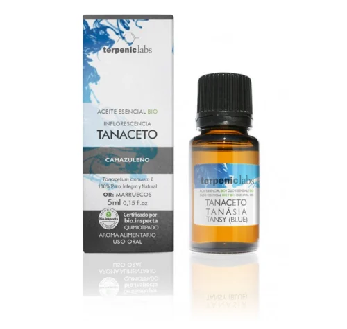 Aceite esencial tanaceto orgánico 5ml en botella de vidrio ámbar