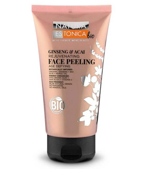 Exfoliante facial ginseng azaí Natura Estonica 150 ml natural orgánico piel sensible
