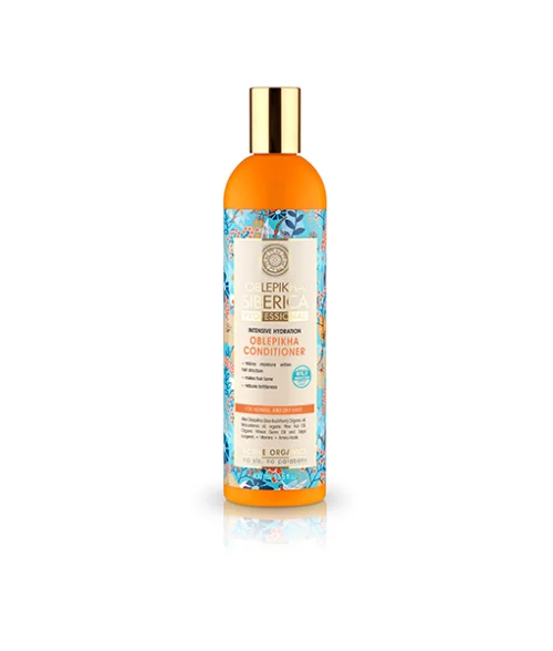 Acondicionador espino amarillo Natura Siberica 400 ml para cabello normal y seco