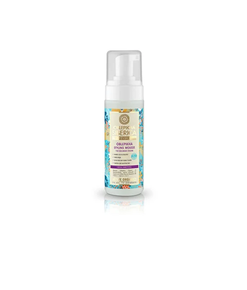 Espuma moldeadora volumen Natura Siberica con hidrolato de oblepikha 170 ml para cabello fino