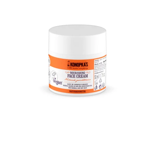 Crema facial nutritiva Dr. Konopka's 50ml para piel seca con esencias orgánicas herbales