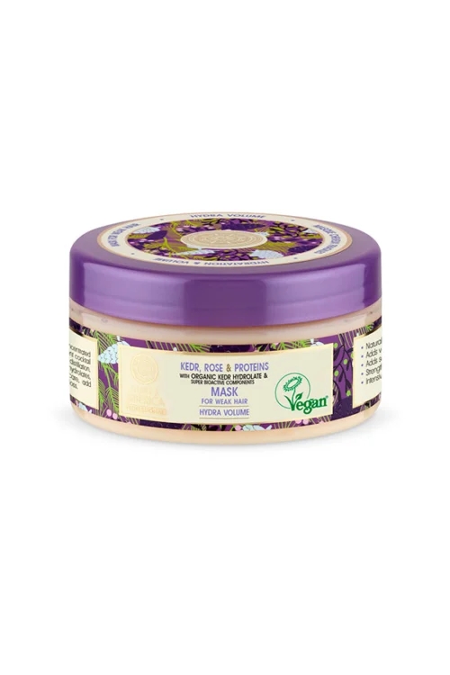 Mascarilla capilar Natura Siberica para cabello débil con pino siberiano, rosa y proteínas 300ml