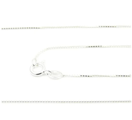 Cadena de plata 50cm versátil para colgantes minerales y cristales