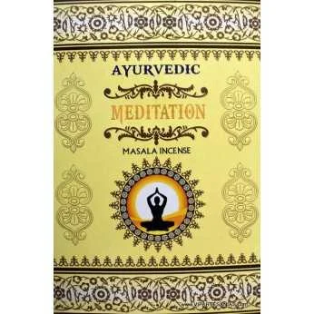 Varillas de incienso Ayurvedic Meditation orgánico para meditación y relajación