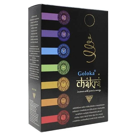 Varillas de Incienso Goloka Seven Chakras orgánico natural premium