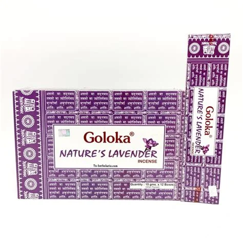 Varillas de incienso Goloka Nature Lavender 15g orgánico lavanda