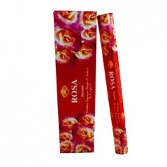 Varillas de incienso Sac Rosa orgánico con aroma natural y diseño artesanal