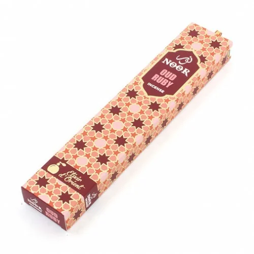 Varillas de incienso Noor Oud Ruby orgánico aromático premium