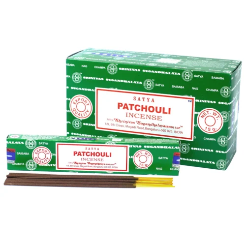 Varillas de Incienso Satya Patchuli orgánico aroma natural