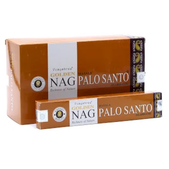 Varillas de incienso Golden Nag Palo Santo orgánico natural aromático