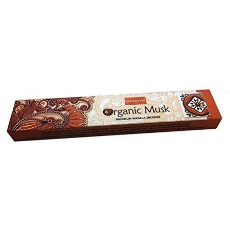 Varillas de incienso Nandita Original Musk aroma natural orgánico