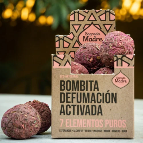 Bombitas de Incienso Sagrada Madre 7 Elementos Puros resinas orgánicas naturales
