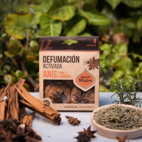 Pastillas de defumación Sagrada Madre de canela y anís orgánicas
