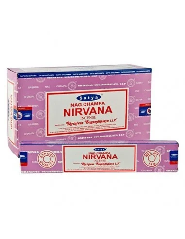 Varillas de incienso Satya Nirvana orgánico con aroma natural para meditación