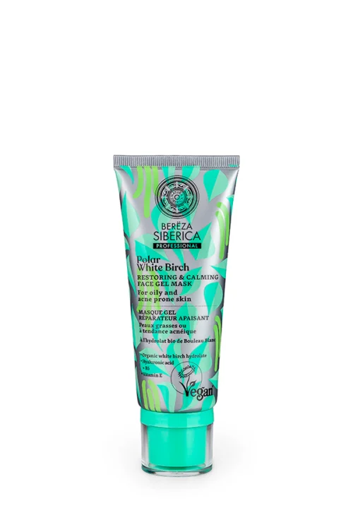 Mascarilla gel reparadora y calmante Natura Siberica 100 ml para piel grasa e irritada