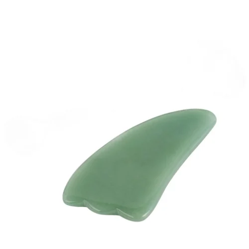 Guasha de aventurina natural - Herramienta de masaje facial energético