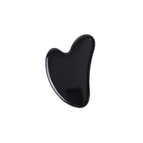 Guasha de onix natural pulido para masaje facial y corporal, herramienta de bienestar energético