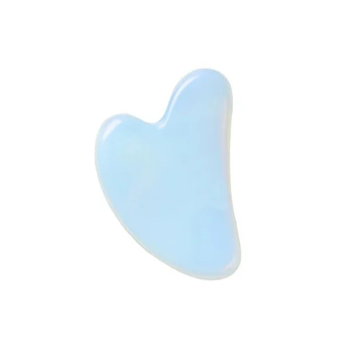 Guasha de opalino piedra natural masaje facial descongestivo