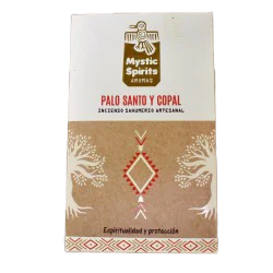 Varillas de Incienso Mystic Spirits Palo Santo Copal orgánico natural aromático