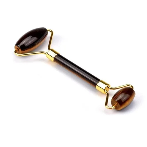 Rodillo masajeador de ojo de tigre para contorno de ojos, cosmética orgánica