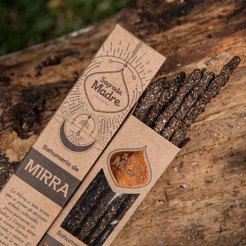 Varillas de Incienso Sagrada Madre Mirra orgánico natural aromático
