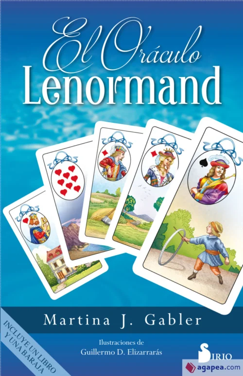 Oráculo Lenormand baraja de cartas con diseño místico y símbolos adivinatorios tradicionales