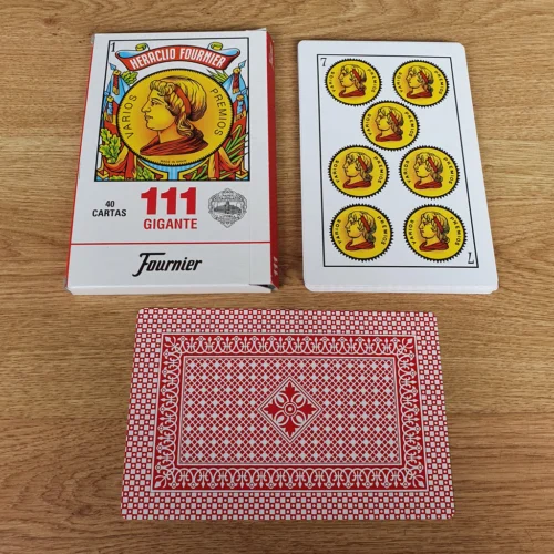 Baraja española gigante con 40 cartas de tamaño amplificado para adivinación y rituales