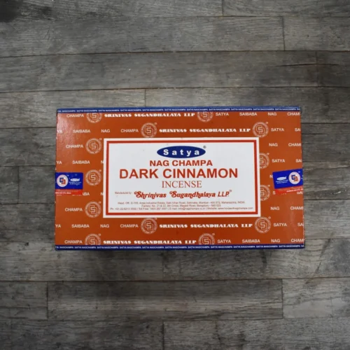 Varillas de incienso Satya Dark Cinnamon aroma canela orgánico premium