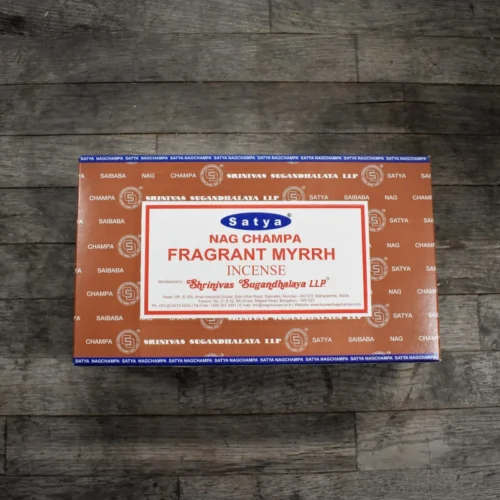 Varillas de incienso Satya Fragrant Myrrh aromáticas orgánicas premium
