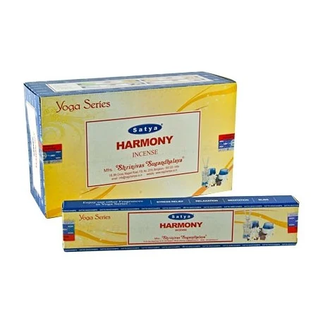 Varillas de Incienso Satya Harmony orgánico natural aromático