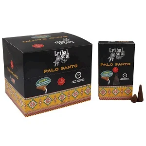 Conos de incienso humo invertido Tribal Soul Palo Santo premium orgánico