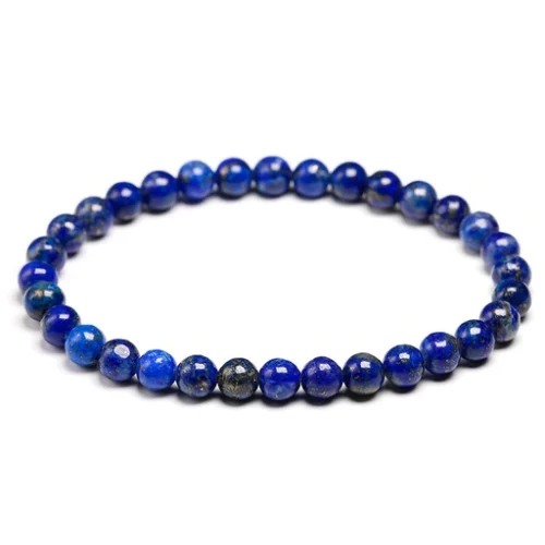 Pulsera de Lapislázuli Natural de 6mm - Diseño Elegante y Propiedades Curativas