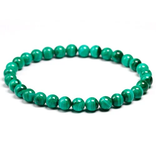 pulsera de malaquita de 4mm