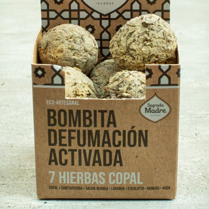 Bombitas de Incienso Sagrada Madre 7 Hierbas y Copal 8uds