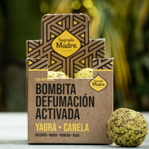 Bombitas de Incienso Sagrada Madre Yagra y Canela 8 unidades orgánicas