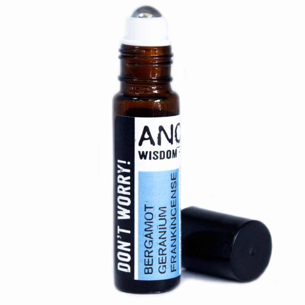 Roll-on Don't Worry de aceites esenciales naturales con aplicador portátil para calma y relajación