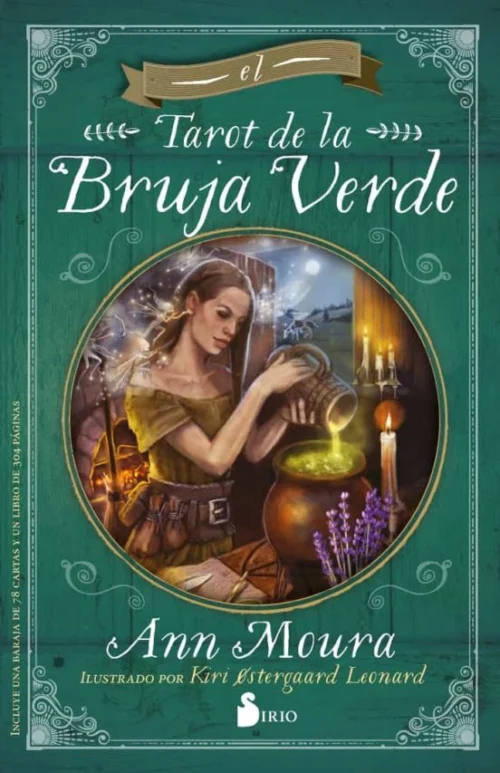 Tarot de la Bruja Verde cosmética orgánica con cartas y hierbas naturales