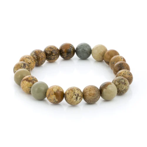 Pulsera de Jaspe de Madera de 6mm