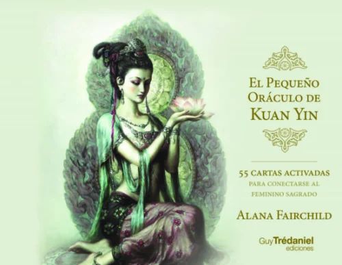 Oráculo de Kuan Yin con 44 cartas de sabiduría espiritual y diseño ilustrado