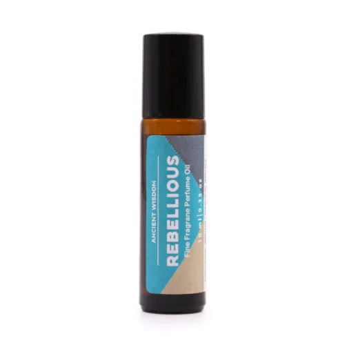 Aceite de perfume Rebelde 10ml roll-on con fragancia única y audaz en botella de aplicación fácil