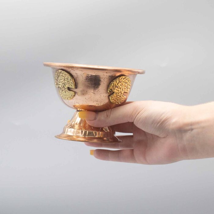 Cáliz Ritual de Cobre con Árbol de la Vida 12x9cm - Ideal para rituales y ceremonias - Imagen 3