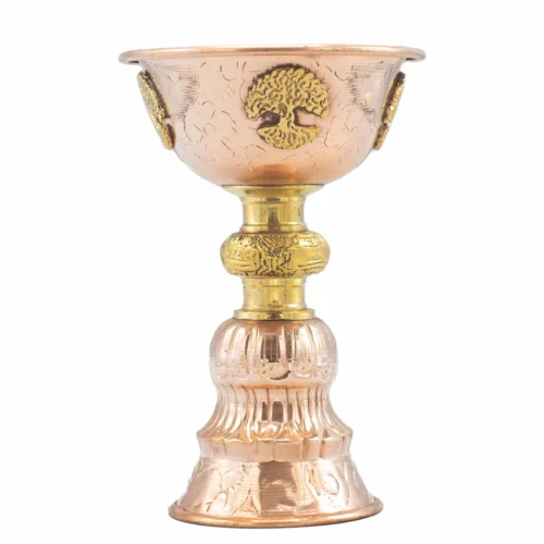 Copa Ritual de Cobre con Árbol de la Vida artesanal para ceremonias