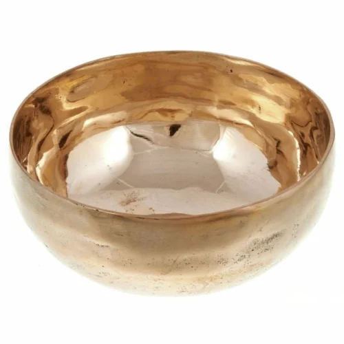 Cuenco tibetano 7 metales dorado 700gr 16cm vista frontal