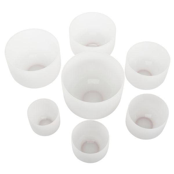 Set de 7 cuencos de cuarzo afinados a 432HZ - Imagen 2