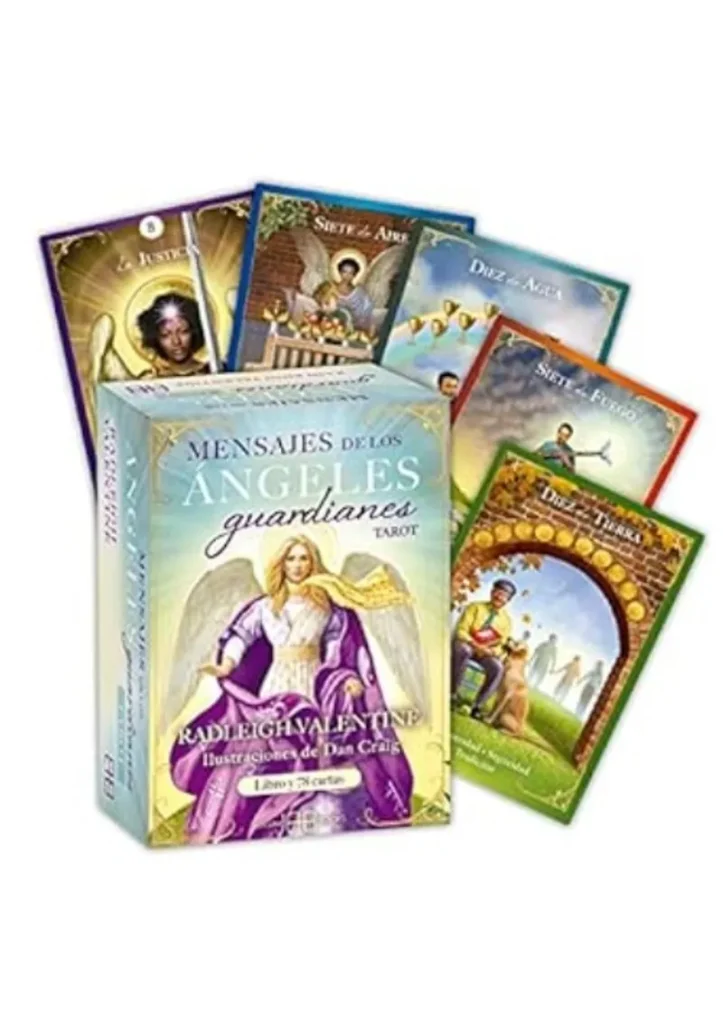 Tarot Mensaje de los Ángeles Guardianes, baraja de cartas espirituales para conexión con guías celestiales