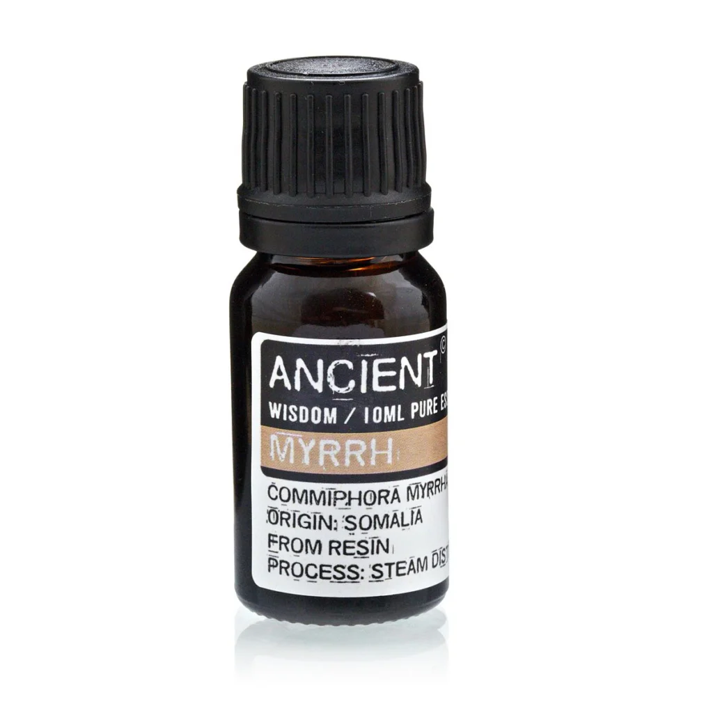 Aceite esencial mirra Anscient Wisdom puro destilado al vapor, resina Somalia aromaterapia