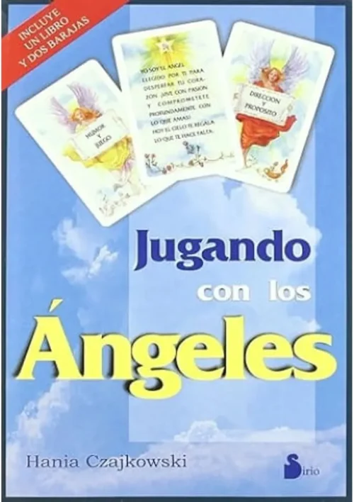 Oráculo jugando con los ángeles estuche — cartas angelicales en español